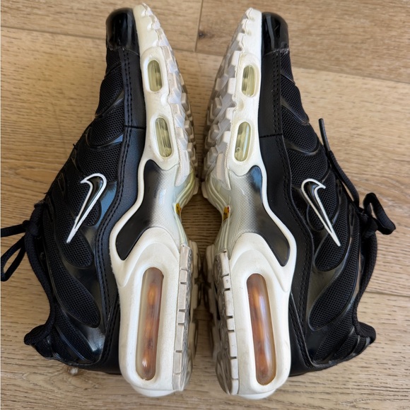 Nike Air Max Plus TN Black and White Sneakers - Picture 3 of 7